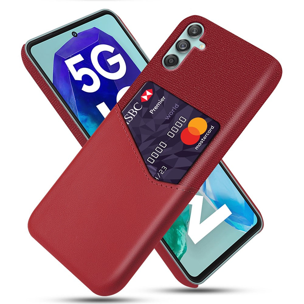 Til Samsung Galaxy M55 5G / C55 5G / F55 5G Etui i hård PC med kortlomme