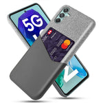 Til Samsung Galaxy M55 5G / C55 5G / F55 5G Etui i hård PC med kortlomme