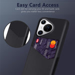 For Huawei Pura 70 Pro / Pura 70 Pro+ Case Card Holder Leather+PC Phone Cover