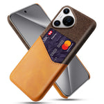 For Huawei Pura 70 Pro / Pura 70 Pro+ Case Card Holder Leather+PC Phone Cover
