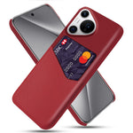 For Huawei Pura 70 Pro / Pura 70 Pro+ Case Card Holder Leather+PC Phone Cover