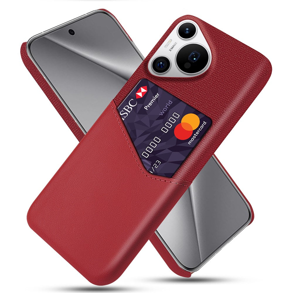 For Huawei Pura 70 Pro / Pura 70 Pro+ Case Card Holder Leather+PC Phone Cover