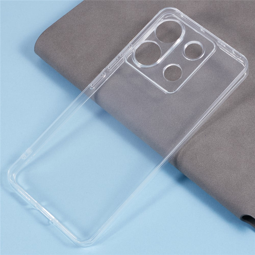 For Xiaomi Redmi Note 13 Pro 5G / Poco X6 5G Case TPU Phone Cover Transparent Watermark-Free
