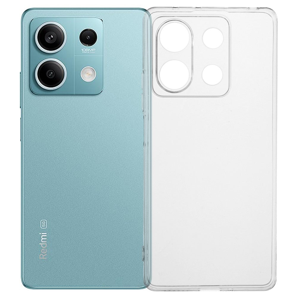 For Xiaomi Redmi Note 13 5G Case Clear TPU Phone Cover Watermark-Free