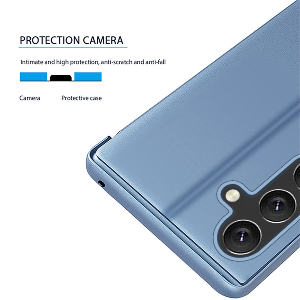 Til Samsung Galaxy A55 5G Flip Lædercover med Stativ, Fuldt Beskyttende Telefonetui