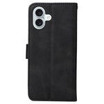 Til iPhone 16 Plus Læderpungcover Kalveskindsstruktur Magnetisk Lås Mobiltelefoncover