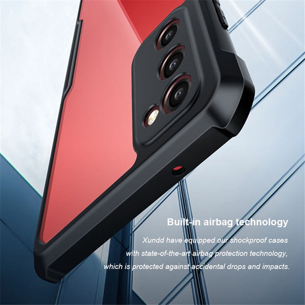 XUNDD För Samsung Galaxy S20 FE 4G / FE 5G / S20 Lite / S20 FE 2022 Stötsäkert Skal Anti-fall Slim Skal Akryl + TPU Skyddande Baksida