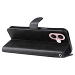 For iPhone 16 Case Zipper Pocket Wallet Shockproof PU Leather Phone Cover