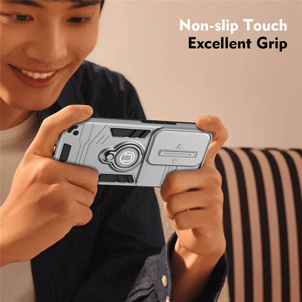 For Oppo Reno10 Pro+ 5G Case Ring Kickstand Camshield PC+TPU Phone Cover
