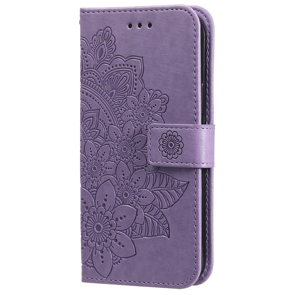 For Xiaomi Redmi Turbo 3 5G / Poco F6 5G Case Floral Pattern PU Leather Wallet Stand Phone Cover