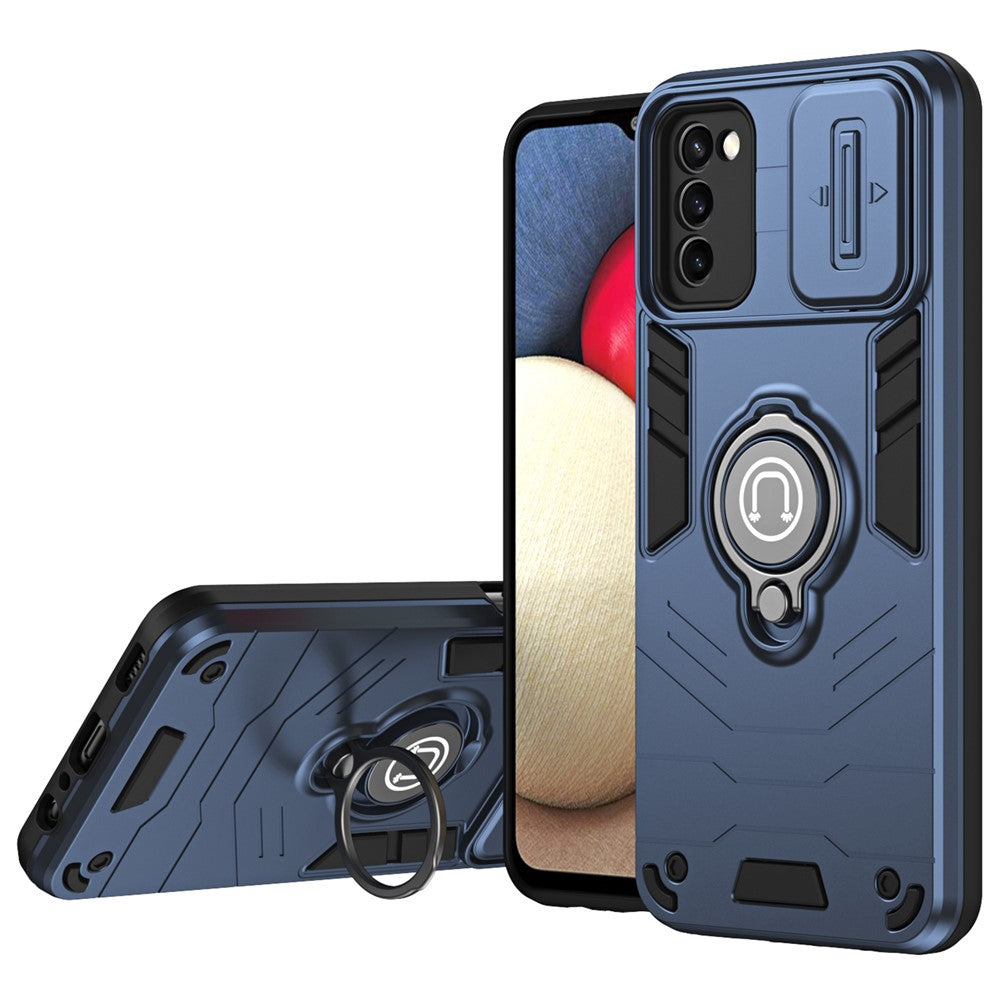 Til Samsung Galaxy A03s (164,2 mm) / A02s (164,2 mm) etui TPU+PC kickstand telefoncover