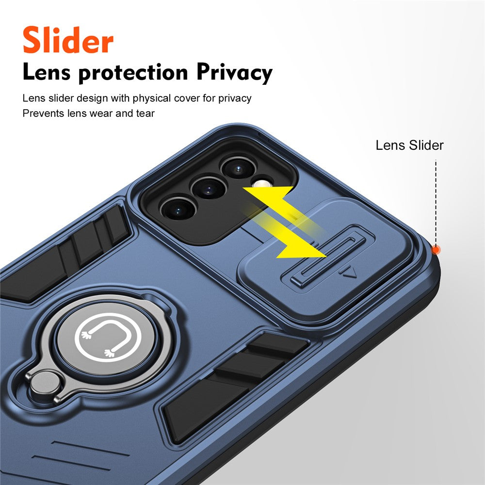 Til Samsung Galaxy A03s (164,2 mm) / A02s (164,2 mm) etui TPU+PC kickstand telefoncover