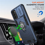 Til Samsung Galaxy A03s (164,2 mm) / A02s (164,2 mm) etui TPU+PC kickstand telefoncover