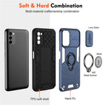 Til Samsung Galaxy A03s (164,2 mm) / A02s (164,2 mm) etui TPU+PC kickstand telefoncover