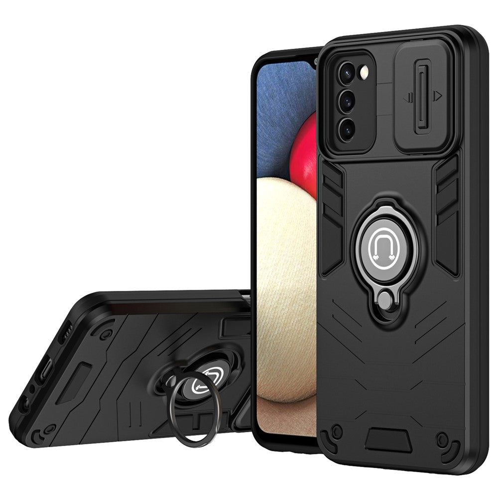 Til Samsung Galaxy A03s (164,2 mm) / A02s (164,2 mm) etui TPU+PC kickstand telefoncover