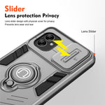 Til Samsung Galaxy A04e 4G / M04 4G / F04 4G Kickstand Cover PC+TPU Slank Telefoncover