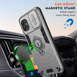 Til Samsung Galaxy A04e 4G / M04 4G / F04 4G Kickstand Cover PC+TPU Slank Telefoncover