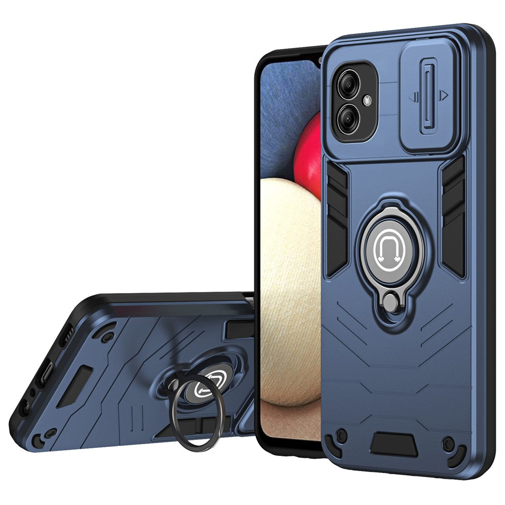 Til Samsung Galaxy A04e 4G / M04 4G / F04 4G Kickstand Cover PC+TPU Slank Telefoncover