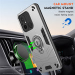 For Xiaomi Poco C55 4G / Redmi 12C 4G Slim-Fit Phone Case PC+TPU+Metal Kickstand Phone Cover