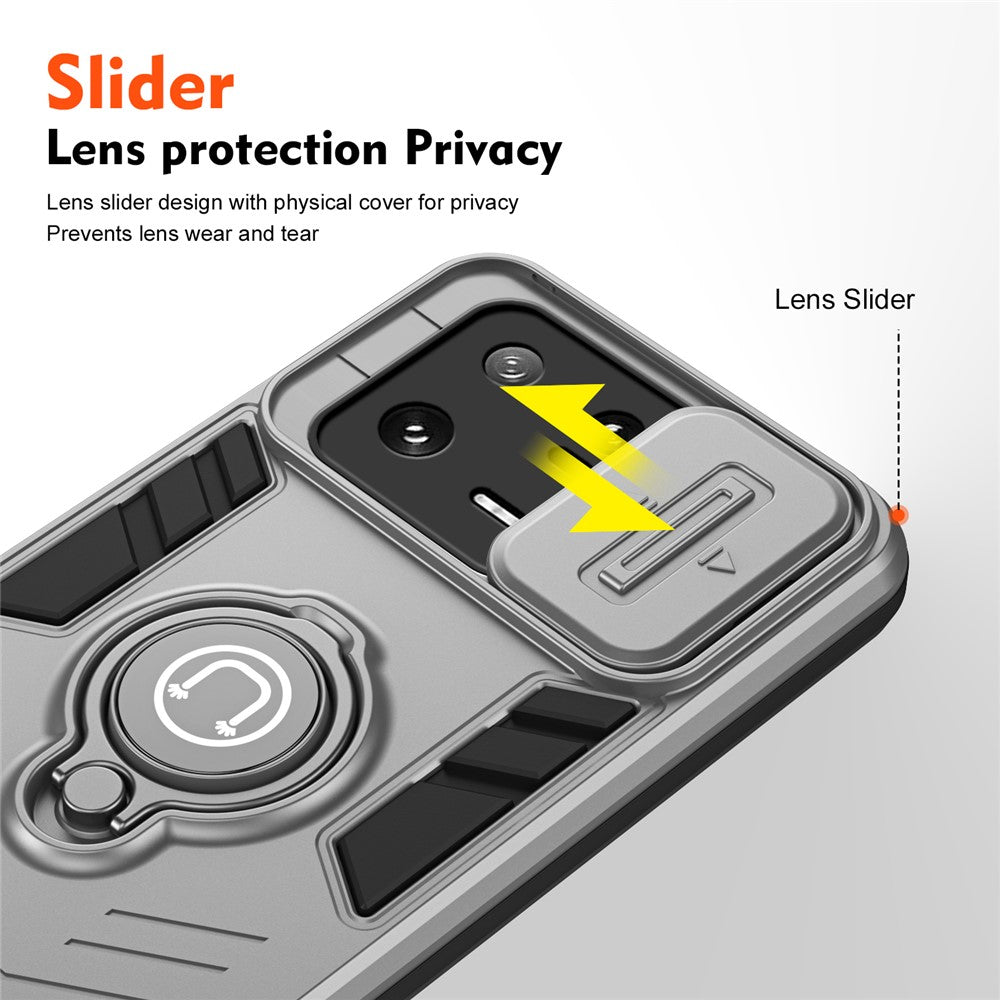 For Xiaomi 13 Pro 5G Case PC+TPU+Metal Kickstand Phone Cover