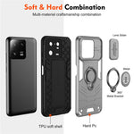 Xiaomi 13 Pro 5G-skal PC+TPU+metallstativ mobilskal