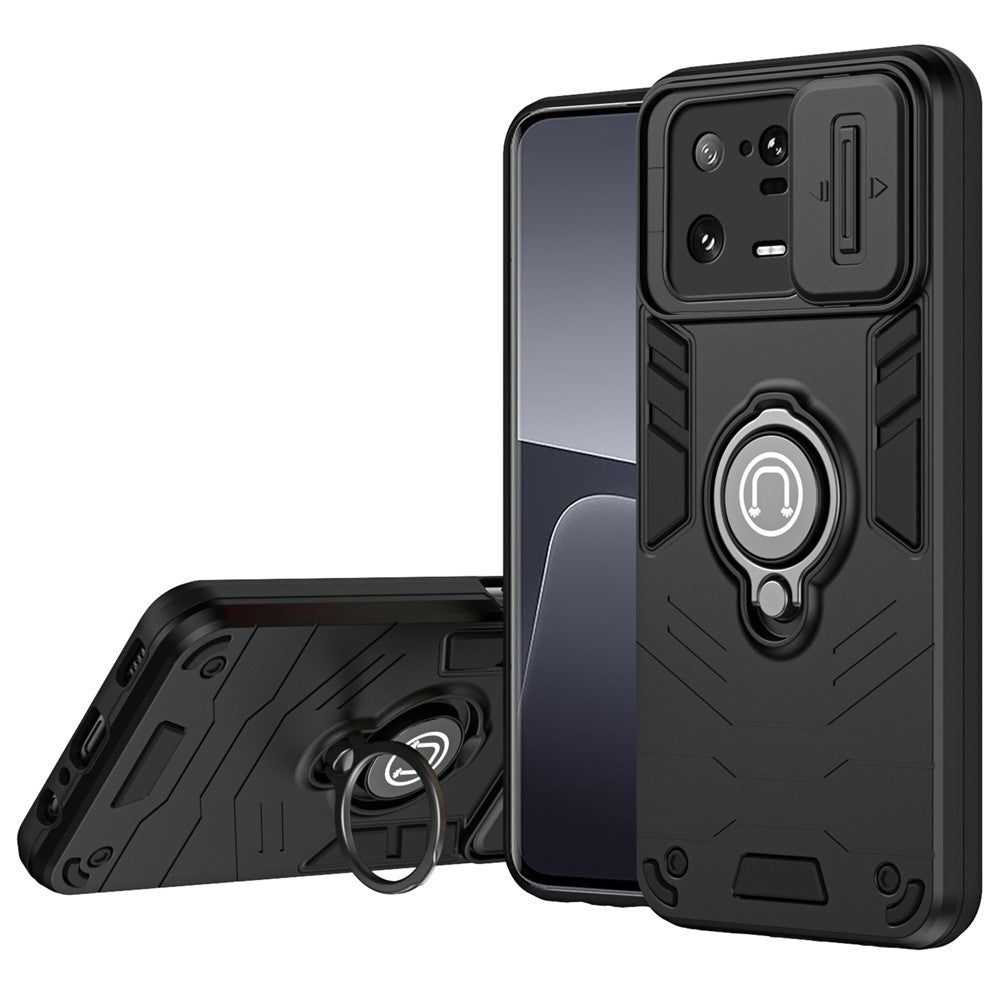 Xiaomi 13 Pro 5G-skal PC+TPU+metallstativ mobilskal