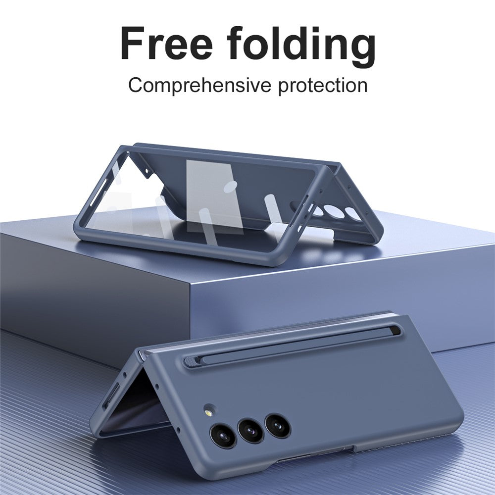 Til Samsung Galaxy Z Fold6 5G Etui Stødsikkert Telefoncover med Stylus / Hærdet Glasfilm