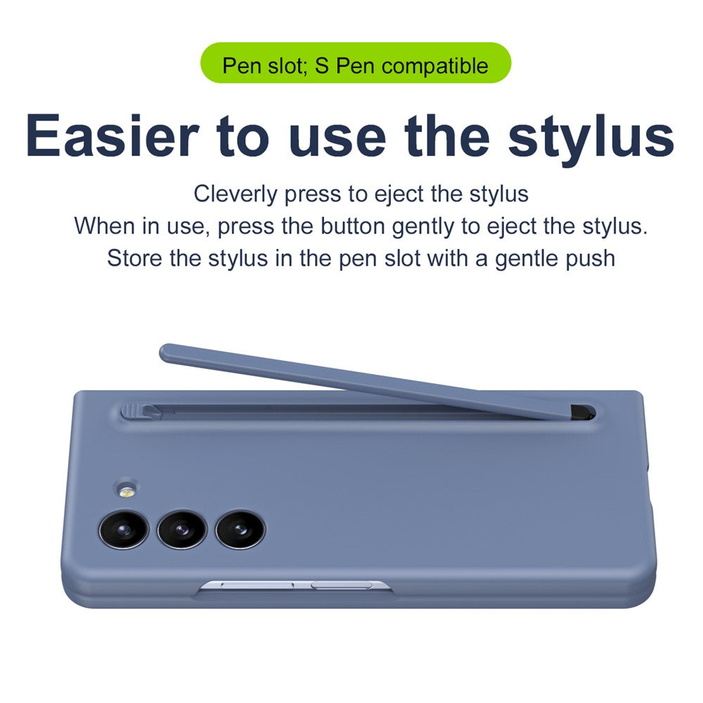 Til Samsung Galaxy Z Fold6 5G Etui Stødsikkert Telefoncover med Stylus / Hærdet Glasfilm