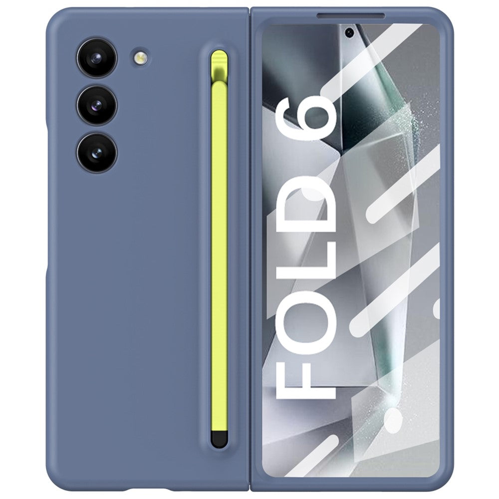 Til Samsung Galaxy Z Fold6 5G Etui Stødsikkert Telefoncover med Stylus / Hærdet Glasfilm