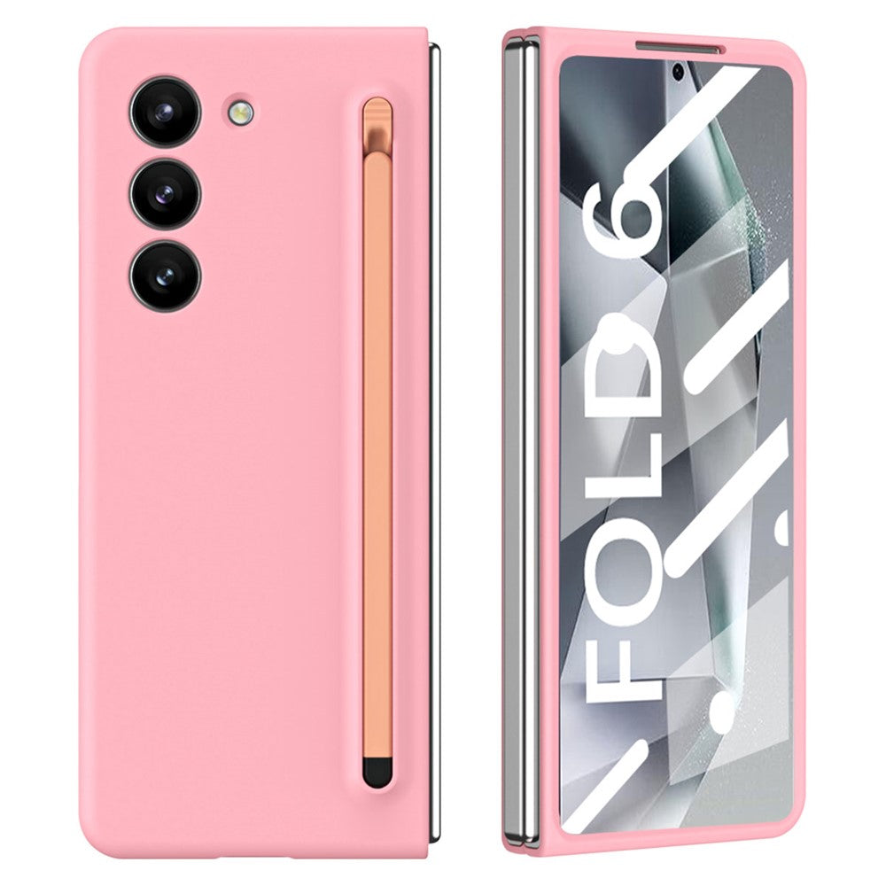 Til Samsung Galaxy Z Fold6 5G Etui Stødsikkert Telefoncover med Stylus / Hærdet Glasfilm