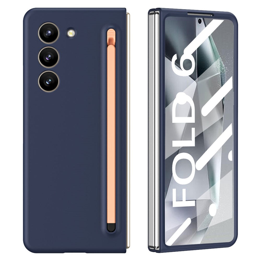 Til Samsung Galaxy Z Fold6 5G Etui Stødsikkert Telefoncover med Stylus / Hærdet Glasfilm