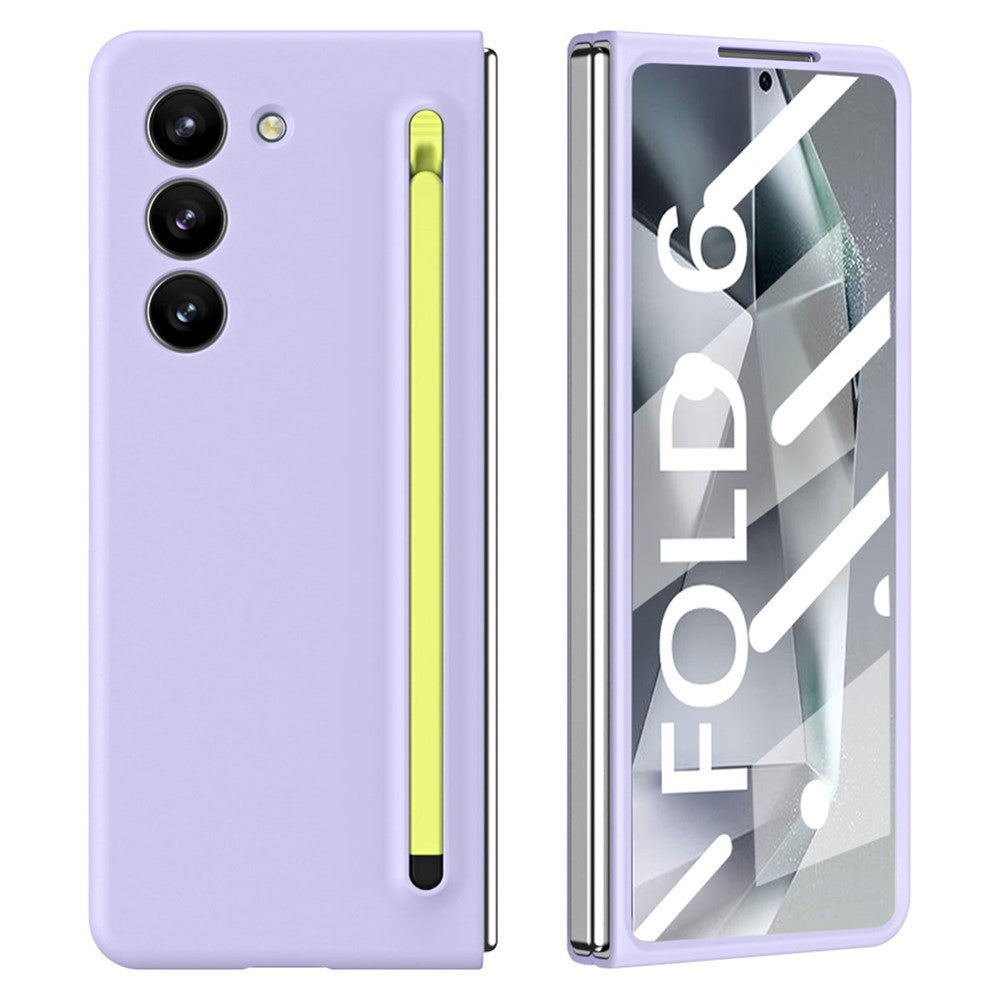 Til Samsung Galaxy Z Fold6 5G Etui Stødsikkert Telefoncover med Stylus / Hærdet Glasfilm
