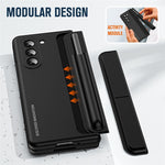 For Samsung Galaxy Z Fold6 5G Case Hidden Kickstand Hard PC Phone Cover with Screen Film / Stylus
