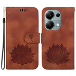 For Xiaomi Redmi Note 13 Pro 4G / Poco M6 Pro 4G Case Lotus Pattern Leather Phone Cover with Card Slots