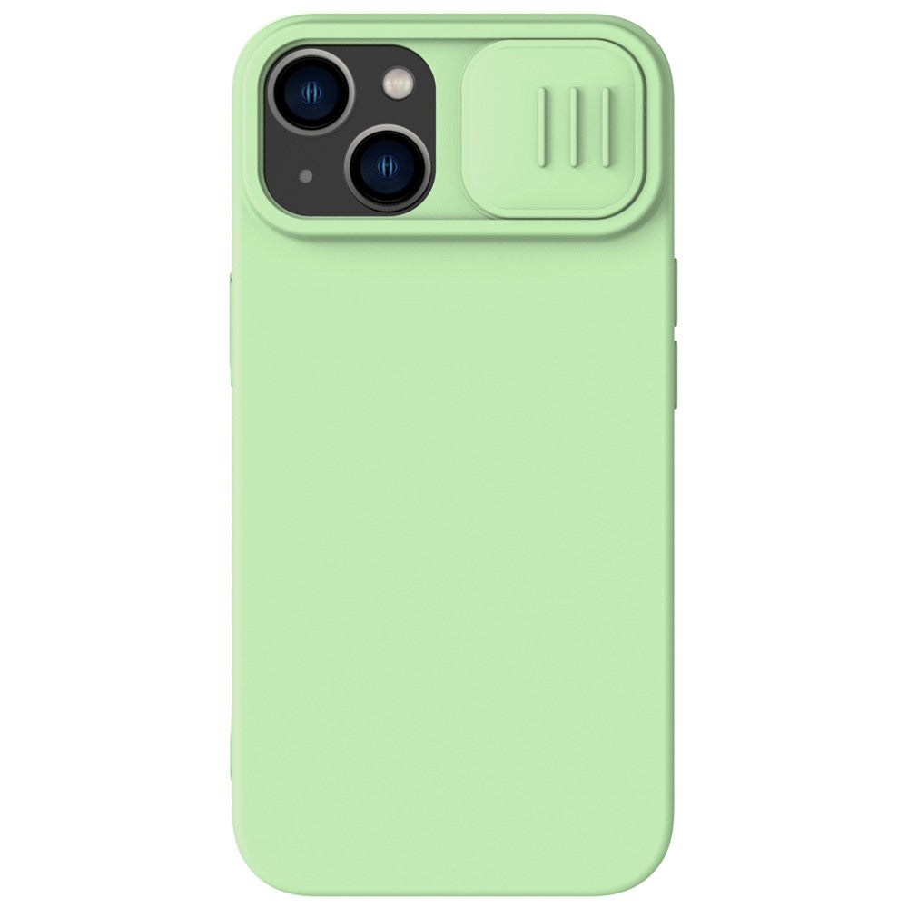 NILLKIN PC + silikonecover til iPhone 14 Plus, kamerabeskyttelse med skydelås, faldsikkert telefoncover