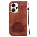 For Xiaomi Redmi Note 13 Pro+ 5G Case Leather Folio Book Stand Phone Cover Lotus Pattern