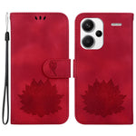 For Xiaomi Redmi Note 13 Pro+ 5G Case Leather Folio Book Stand Phone Cover Lotus Pattern