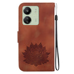 For Xiaomi Redmi 13C 4G / 5G / 13R 5G / Poco M6 5G / C65 4G Case Leather Lotus Stand Phone Cover