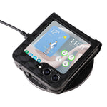Samsung Galaxy Z Flip7 FE 5G / Z Flip6 5G-cover i PU-læder + PC-mobilcover med rhombus-kortplads
