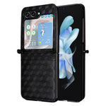 Samsung Galaxy Z Flip7 FE 5G / Z Flip6 5G-cover i PU-læder + PC-mobilcover med rhombus-kortplads