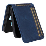 Samsung Galaxy Z Flip7 FE 5G / Z Flip6 5G-cover i PU-læder med kortholder, todelt mobilcover