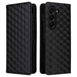 For Samsung Galaxy Z Fold6 5G Case Wallet PU Leather Phone Cover Rhombus Imprinted