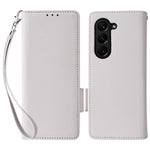 For Samsung Galaxy Z Fold6 5G Case with Wrist Strap Litchi Texture PU Leather Wallet Phone Cover