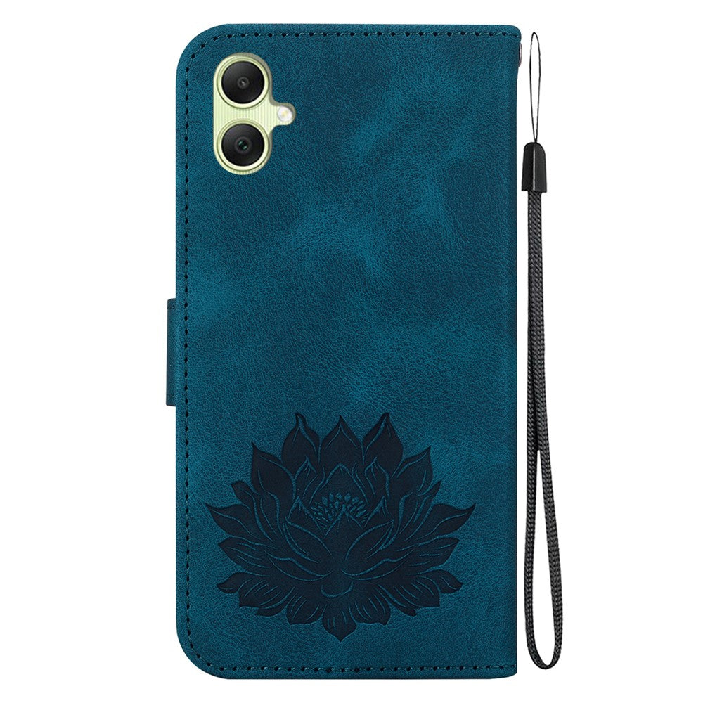 Samsung Galaxy A05 4G Plånboksfodral Läder Flip mobilfodral Lotusmönster