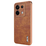 AZNS For Xiaomi Redmi Note 13 Pro 5G / Poco X6 5G Case PU Leather Back Cover Electroplating Edge