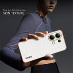 AZNS For Xiaomi Redmi Note 13 4G Case Electroplating Crocodile Texture PU+TPU Back Phone Cover