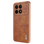 AZNS For Xiaomi Redmi K70E 5G / Poco X6 Pro 5G Case PU Leather + TPU Electroplating Phone Cover
