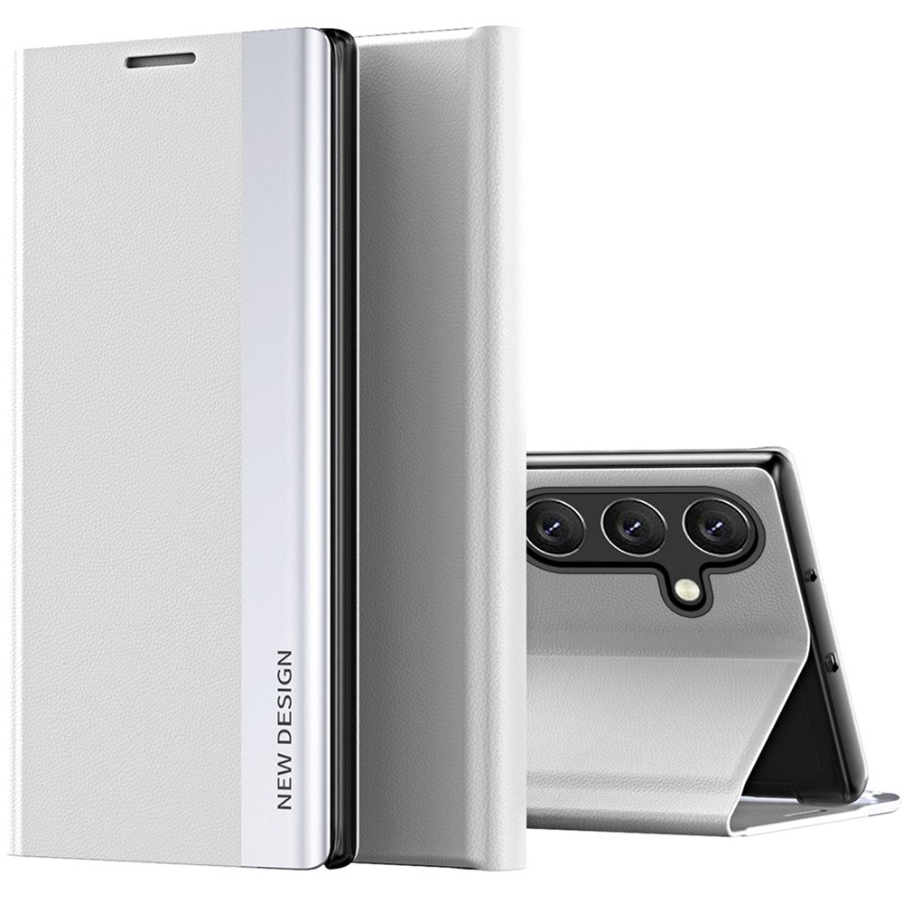 Til Samsung Galaxy A55 5G Etui Anti-Drop Læder Telefoncover med Stativ