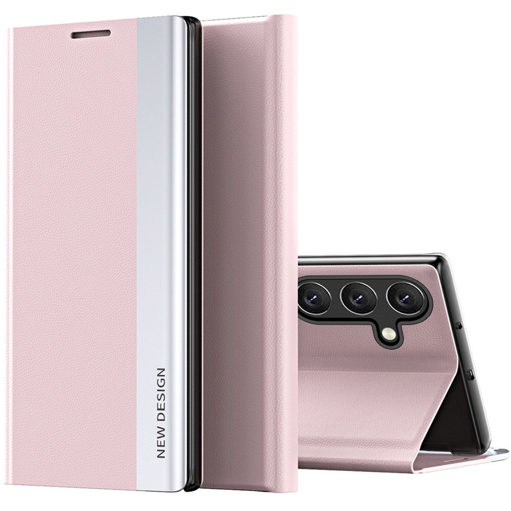 Til Samsung Galaxy A55 5G Etui Anti-Drop Læder Telefoncover med Stativ