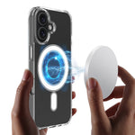 For iPhone 16 Plus Clear Case Compatible with MagSafe TPU+Acrylic Slim Phone Cover